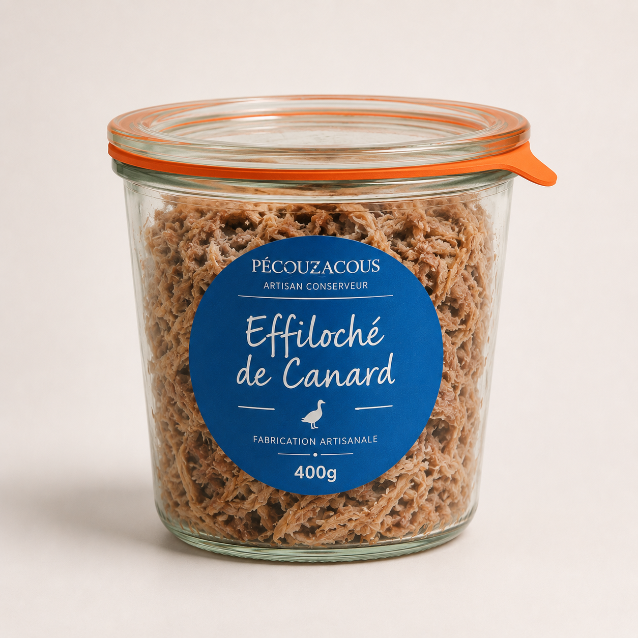 Effiloché de canard — 400g