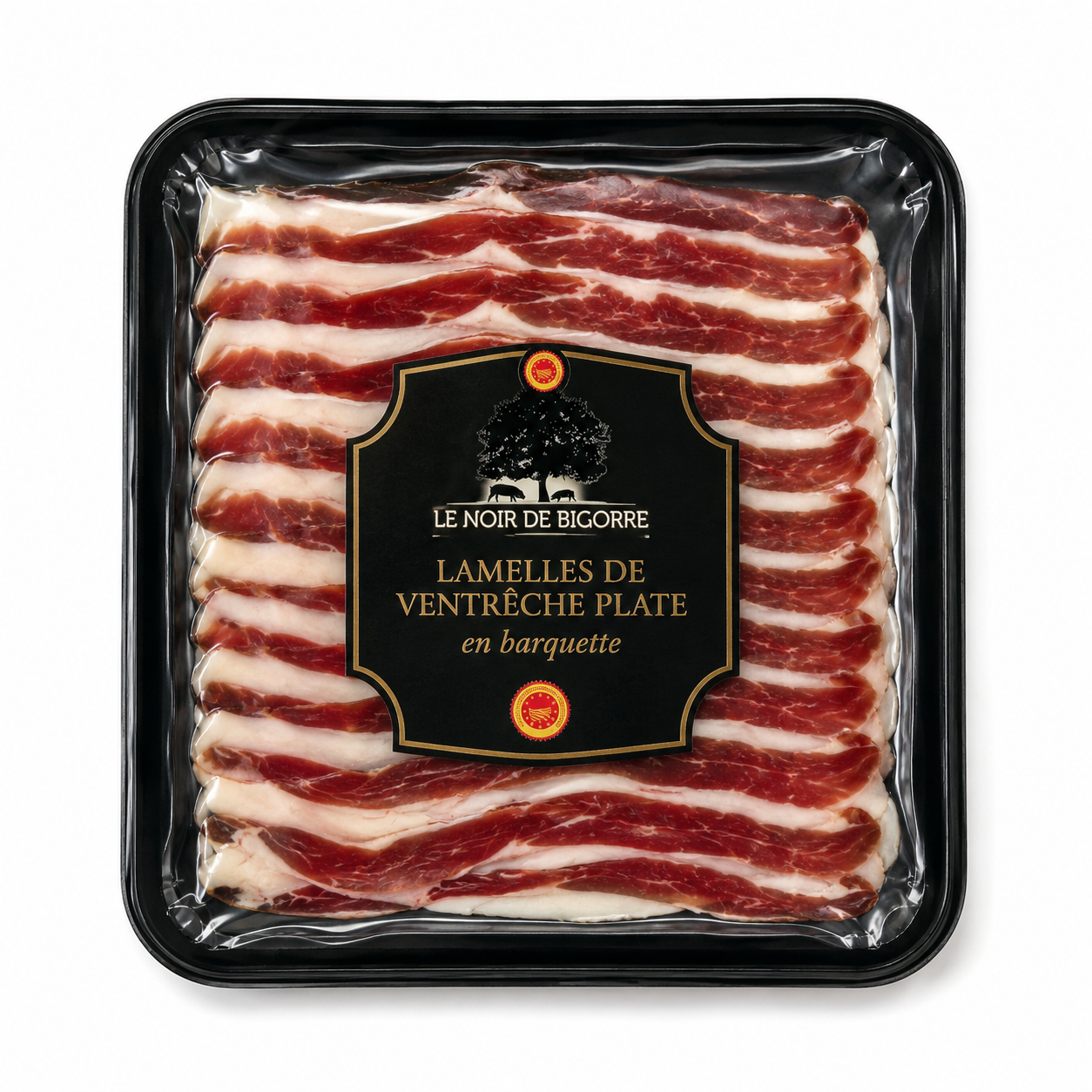 Lamelles de ventrèche plate de porc noir de Bigorre – 120g