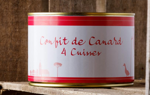 Confit de canard a l'ancienne, 4 cuisses - boîte 1400g