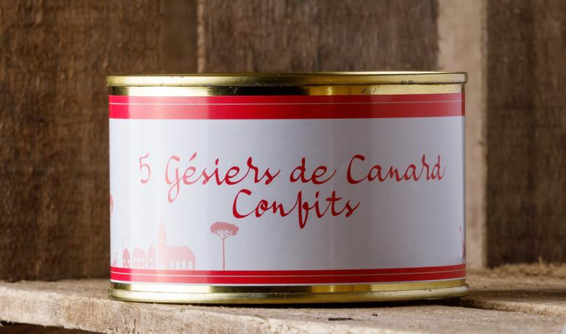 5 gésiers de canard - 340g