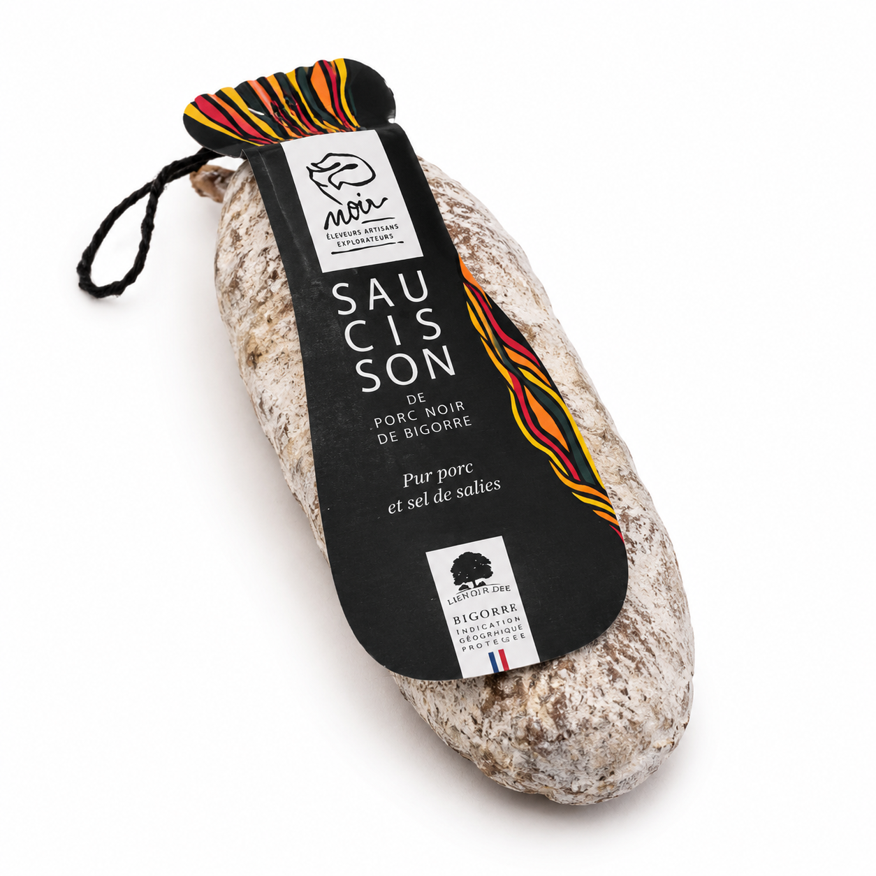 Saucisson de porc noir de Bigorre – 240g