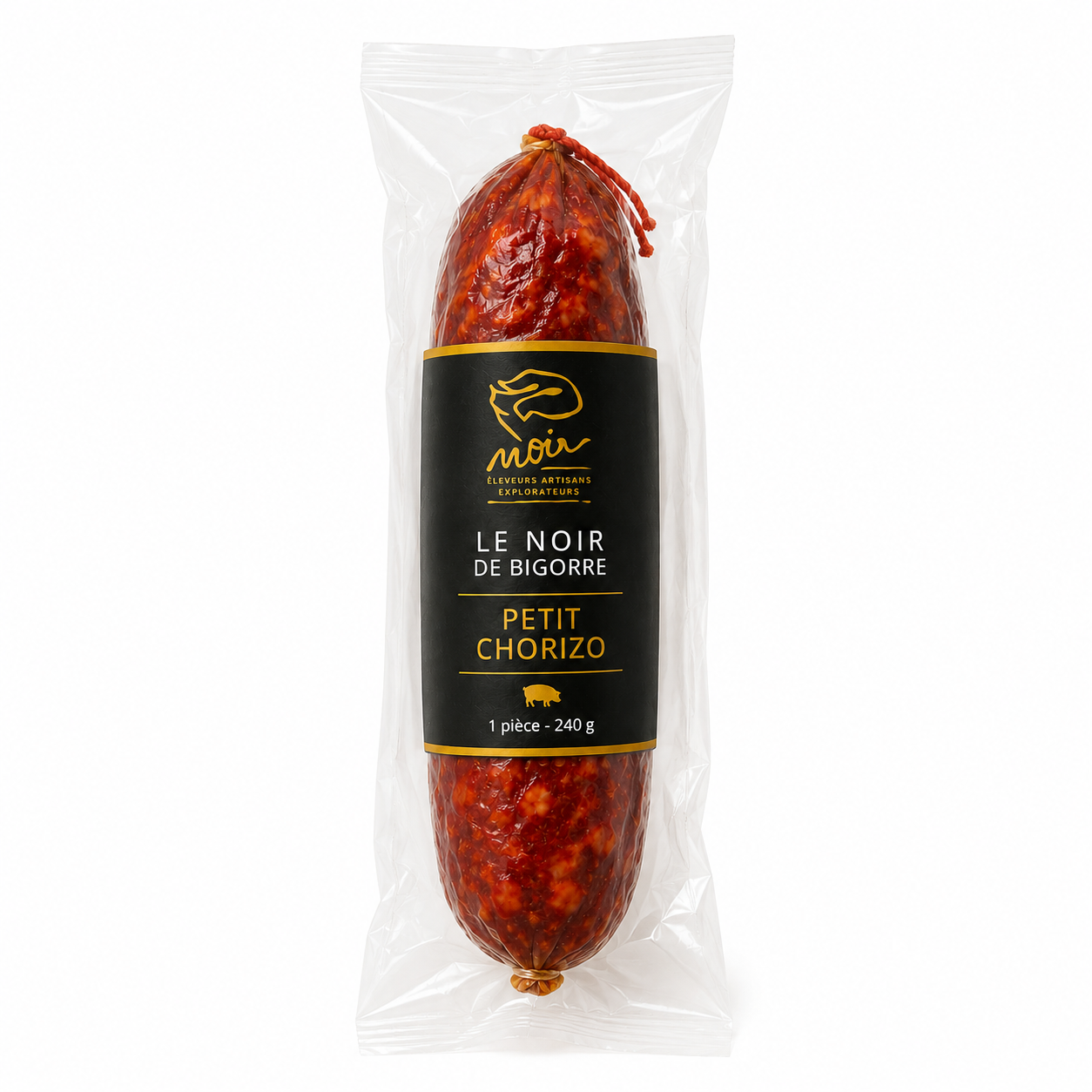 Petit chorizo de porc noir de Bigorre – 240g