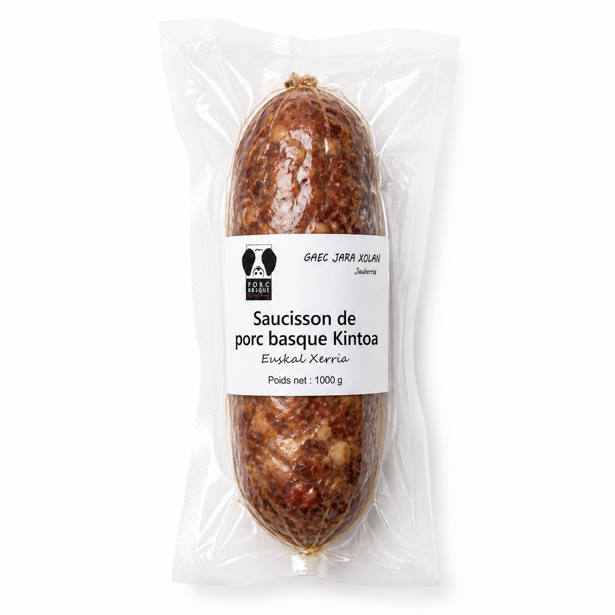 Saucisson de porc basque Kintoa –  275g