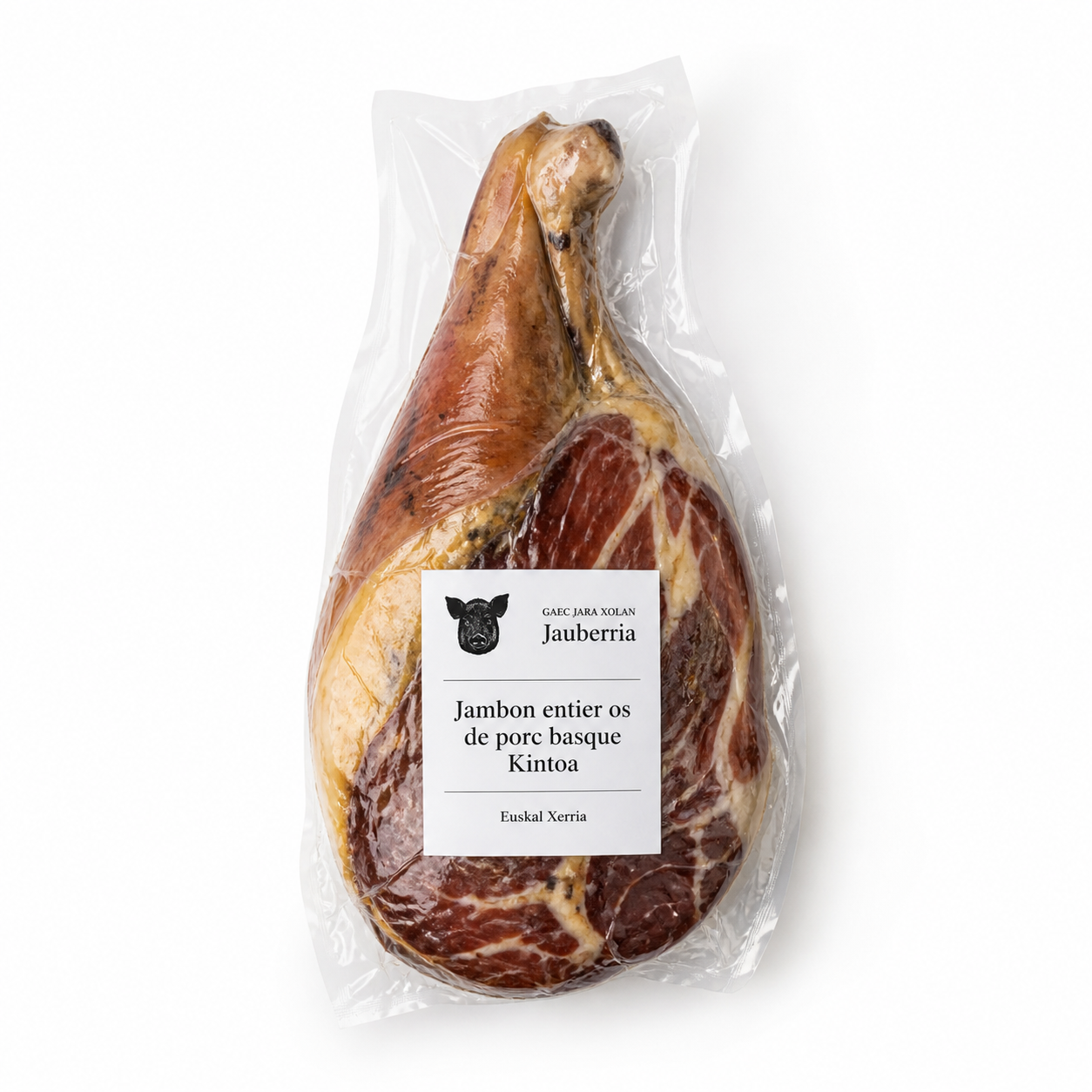 Jambon entier avec os de porc basque Kintoa – 8kg