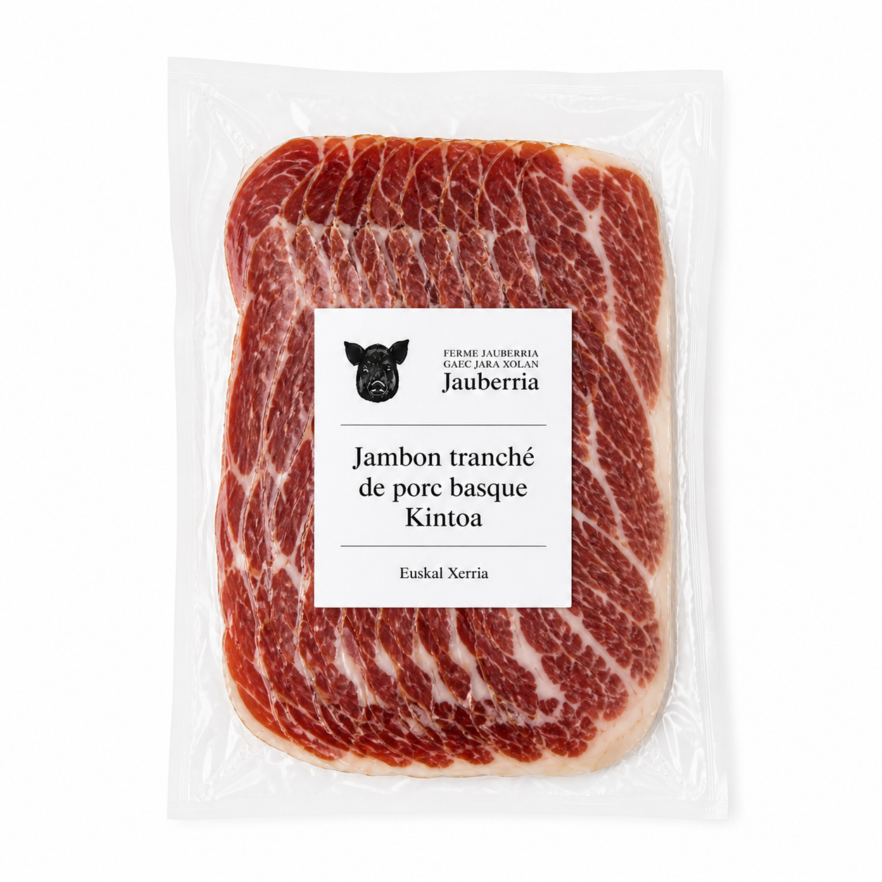 Jambon tranché de porc basque Kintoa – 120g