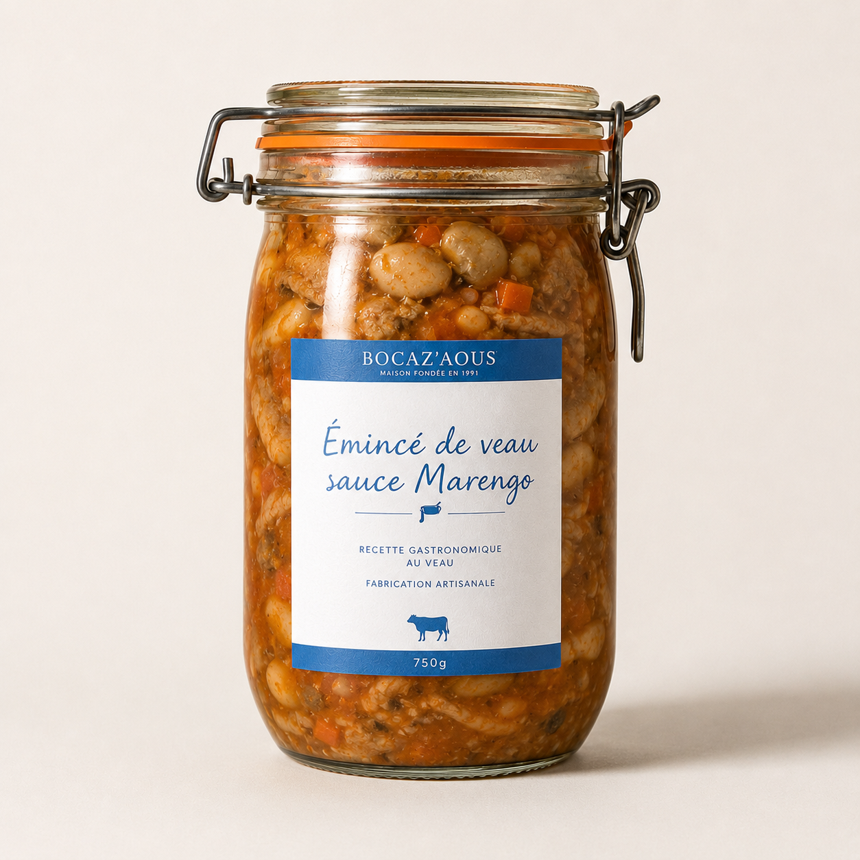 Émincé de veau sauce Marengo — 750g