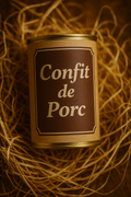 Boite de confit de porc (longe) 500g