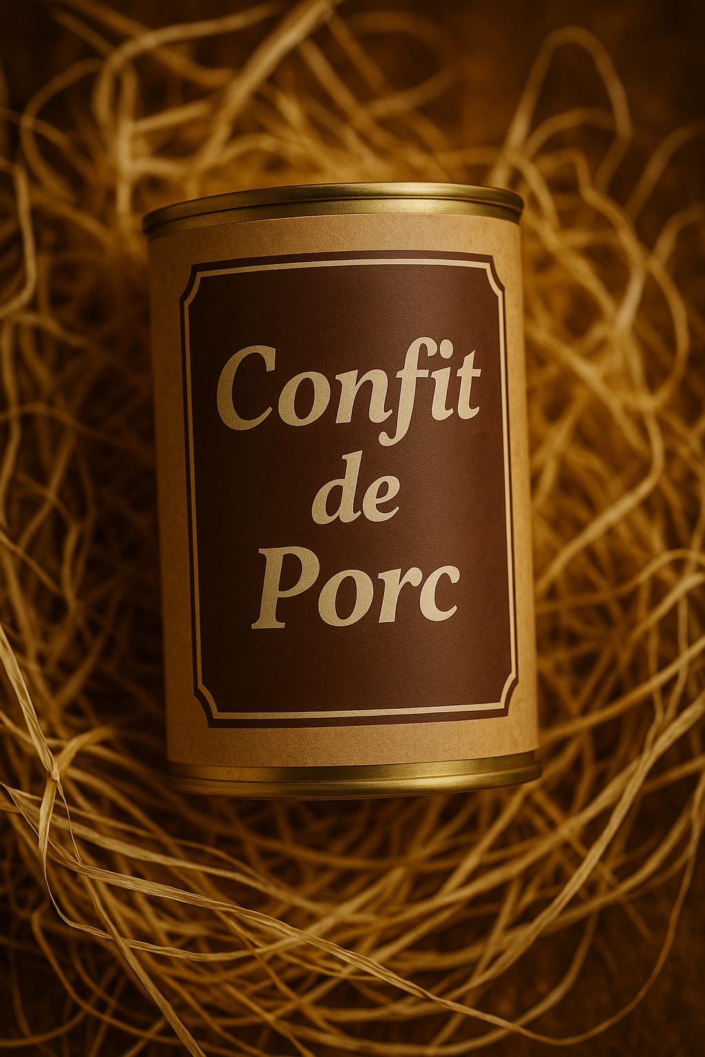 Boite de confit de porc (longe) 500g