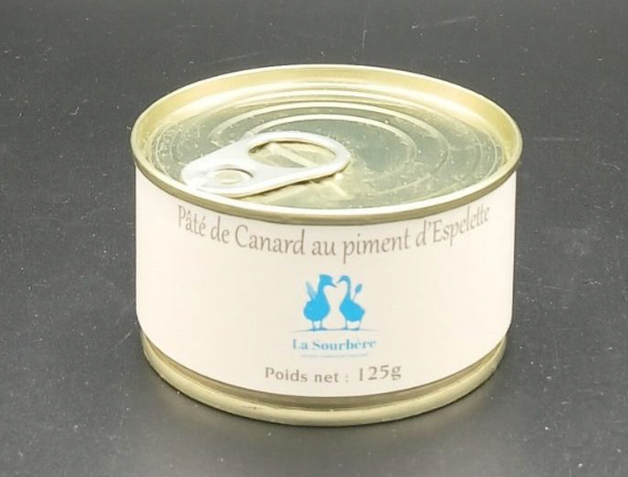 Pâté de canard au piment d’Espelette 125g