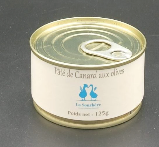 Pâté de canard aux olives 125g