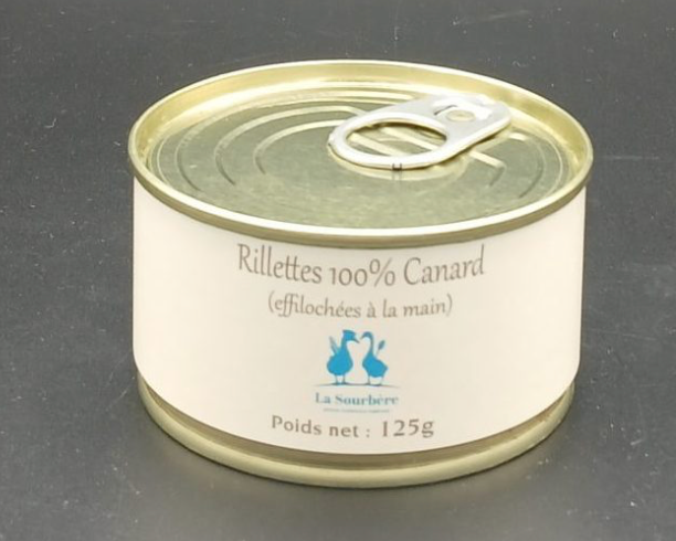 Rillettes pur canard 125g